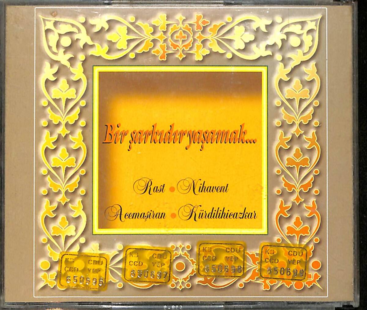 Bir Şarkıdır Yaşamak - Rast & Nihavent & Acemaşiran & Kürdilihicazkar CD (İkinci El) CD5459 - 1