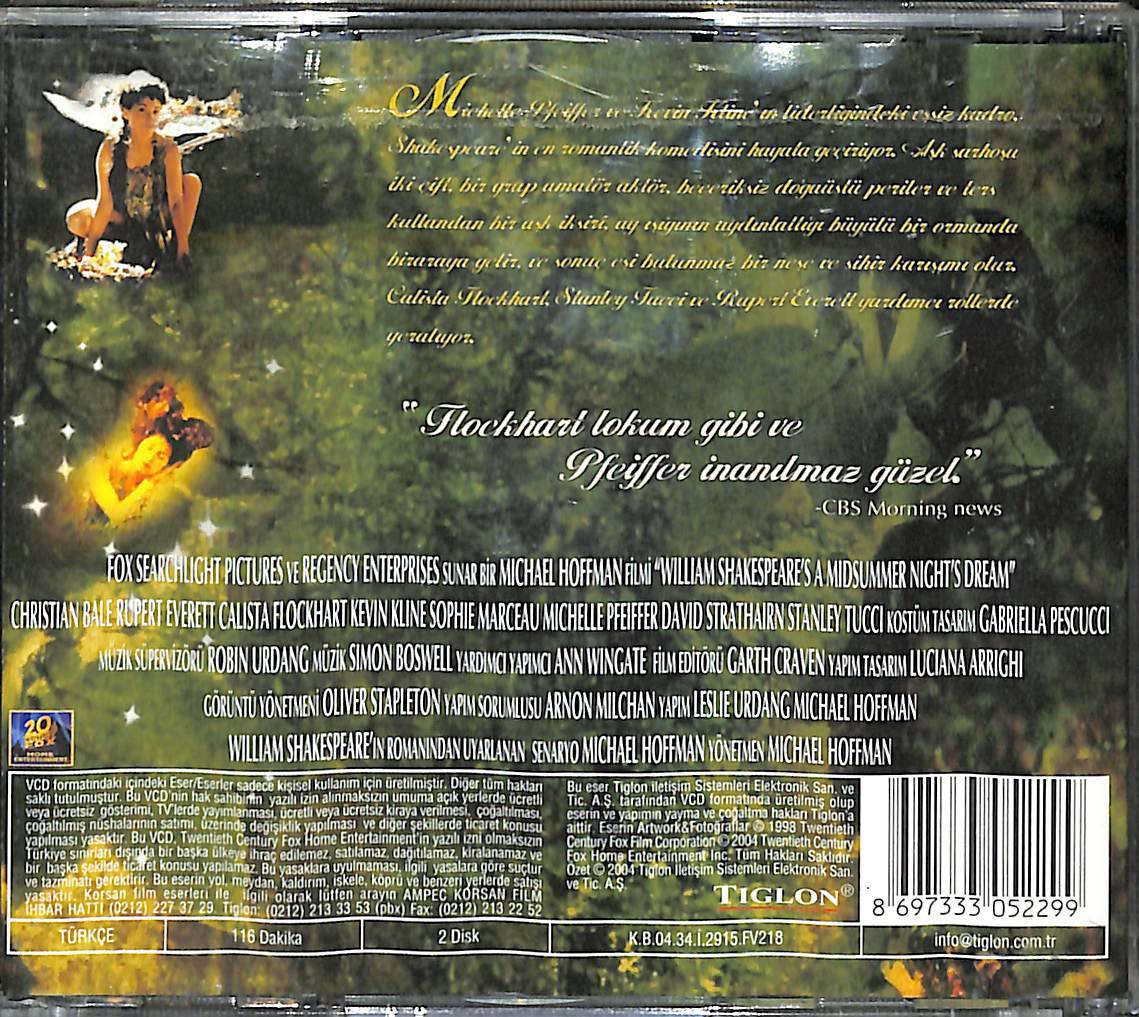 Bir Yaz Gecesi Rüyası (1999) Orjinal VCD Film ' William Shakespeare 'den ' VCD27952 - 2