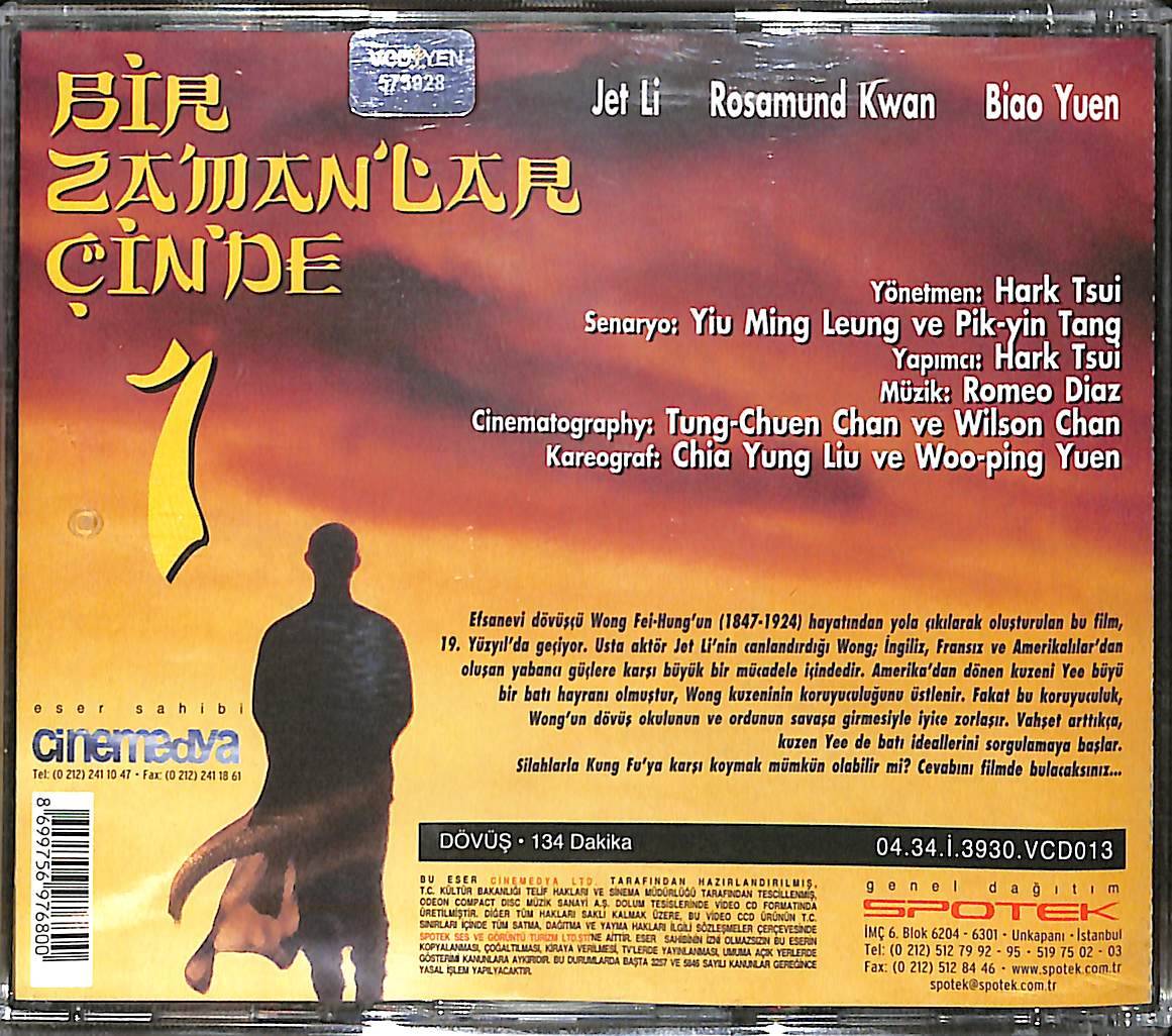 Bir Zamanlar Çin'de – Once Upon a Time in China (1991) Orijinal VCD Film VCD28449 - 2