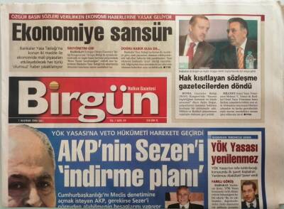 Birgün Gazetesi 1 Haziran 2004 AKPnin Sezeri İndirme Planı -GZ44790 - 2