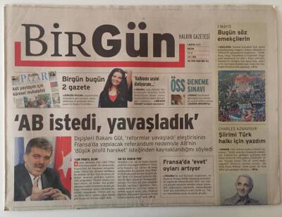 Birgün Gazetesi 1 Mayıs 2005 - AB İstedi , Yavaşladık , Asyanın IMFsine Protesto GZ28269 - 1