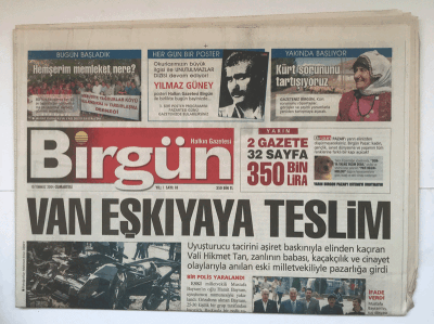 Birgün Gazetesi 10 Temmuz 2004 - Van Eşkiyaya Teslim GZ5365 - 1