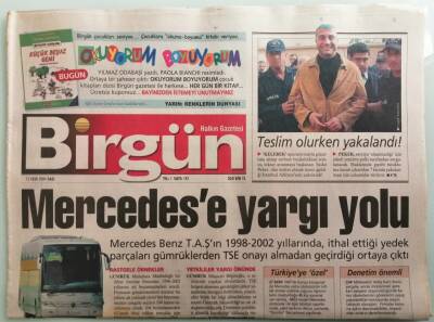 Birgün Gazetesi 12 Ekim 2004 Cem Uzana Sekiz Ay Hapis Cezası -GZ37979 - 1