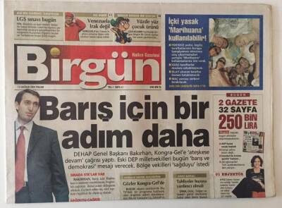 Birgün Gazetesi 13 Haziran 2004 - Barış İçin Bir Adım Daha ... GZ28272 - 1