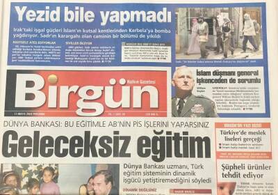 Birgün Gazetesi 13 Mayıs 2004- Hükümet Evet Dedi IMF Borç Jesti Yaptı-Dünya Bankası Bu Eğitimle ABnin Pis İşlerini Yaparsınız GZ36392 - 1