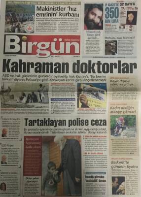 Birgün Gazetesi 14 Kasım 2004-Kahraman Doktorlar GZ45493 - 2