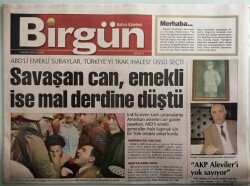 Birgün Gazetesi 14 Nisan 2004 Savaşan Can Emekli İse Mal Derdine Düştü - GZ44236 - 2