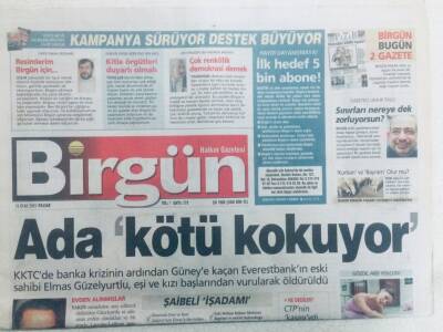 Birgün Gazetesi 16 Ocak 2005 - Ada (kktc)Kötü Kokuyor GZ40604 - 1