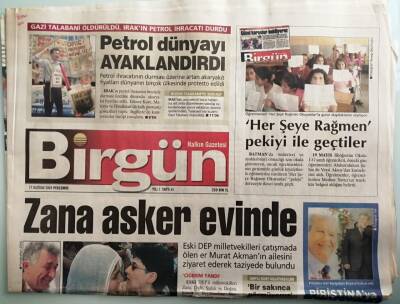 Birgün Gazetesi 17 Haziran 2004 AKP de Deklarasyon Krizi - Zana Asker Evinde -GZ44016 - 1