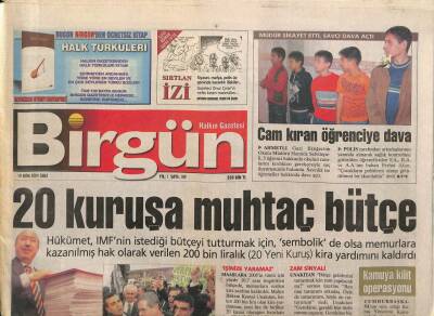 Birgün Gazetesi 19 Ekim 2004 - Avrupa Otomotiv İşçileri Ayakta GZ84854 - 1