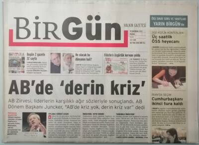 Birgün Gazetesi 19 Haziran 2005 Avrupada Kriz Yok Derin Kriz Var -GZ33258 - 1