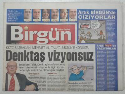 Birgün Gazetesi 19 Nisan 2004 - Mehmet Ali Talat İle Söyleşi GZ53022 - 1