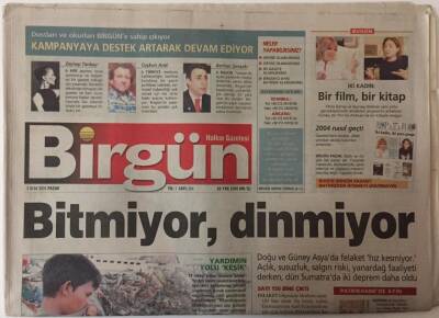 Birgün Gazetesi - 2 Ocak 2005 - Doğu Ve Güney AsyadaFelaket Hız Kesmiyor Bitmiyor ,Dinmiyor GZ25386 - 1
