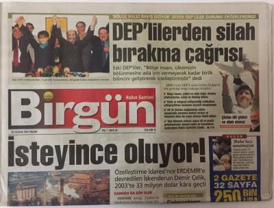 Birgün Gazetesi - 20 Haziran 2004 - Özelleştirme İdaresince Erdemire Devredilen İskenderun Demir Çelik 2003te 33 Milyon Dolar Kara Geçti GZ25396 - 1