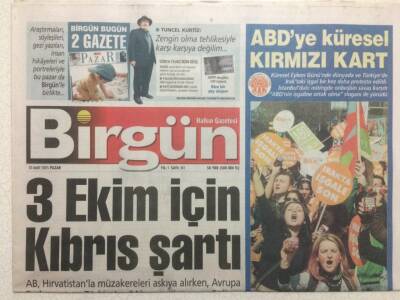 Birgün Gazetesi 20 Mart 2005 - 3 Ekim İçin Kıbrıs Şartı GZ32925 - 1