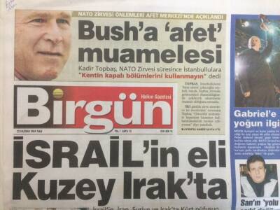Birgün Gazetesi 22 Haziran 2004 - İsrailin Eli Kuzey Irakta GZ35358 - 1