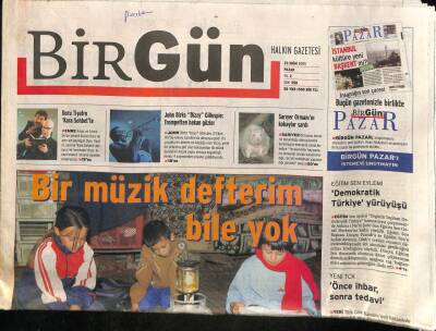Birgün Gazetesi 23 Ekim 2005 - John Birks Dizzy Gillespie Trompetten Bakan Gözler GZ93756 - 1