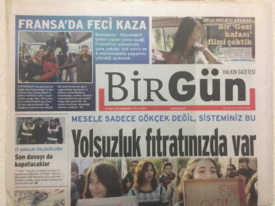 Birgün Gazetesi 25 Mart 2015 - Yoksulluk Fıtratımızda Var GZ27196 - 1