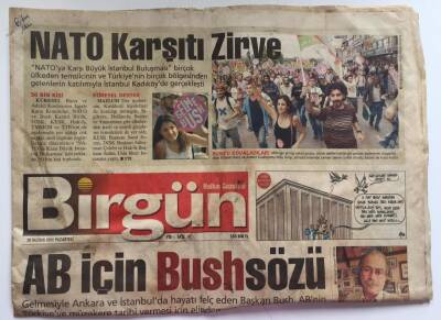 Birgün Gazetesi 28 Haziran 2004 - AB İçin Bush Sözü , Nato Karşıtı Zirve GZ39125 - 1