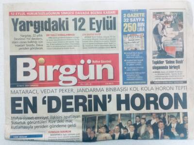 Birgün Gazetesi 29 Mayıs 2004 - En Derin Horon GZ40606 - 1