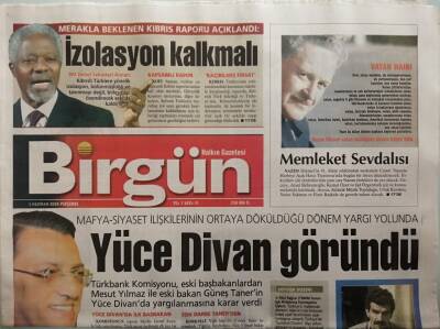 Birgün Gazetesi 3 Haziran 2004 Merakla Beklenen Kıbrıs Sorunu Açıklandı -GZ44788 - 1