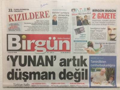 Birgün Gazetesi 3 Nisan 2005 - Yunan Artık Düşman Değil GZ32923 - 1