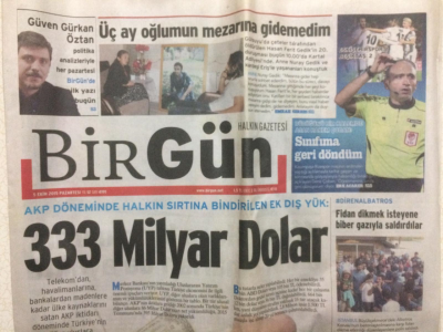 Birgün Gazetesi 5 Ekim 2015 - AKP Döneminde Halkın Sırtına Bindirilen Dış Yük 333 Milyar Dolar GZ27532 - 1