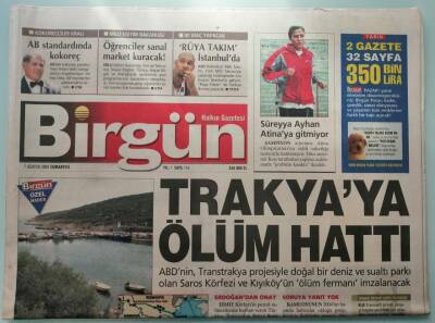 Birgün Gazetesi 7 Ağustos 2004 Trakyaya Ölüm Hattı -GZ37054 - 1