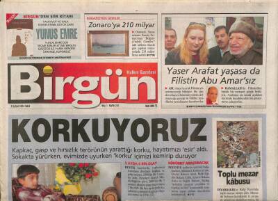 Birgün Gazetesi 9 Kasım 2004 - Corellinin Yazarı Türk-Yunanı Yazdı GZ84804 - 1