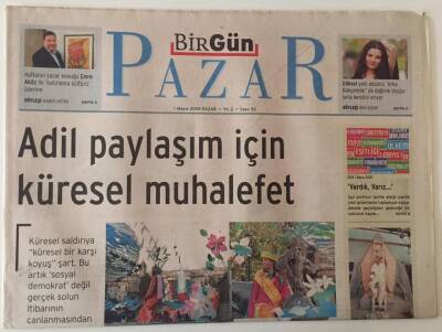 Birgün Gazetesi Pazar Eki 1 Mayıs 2005 - Adil Paylaşım İçin Küresel Muhalefet GZ28268 - 1