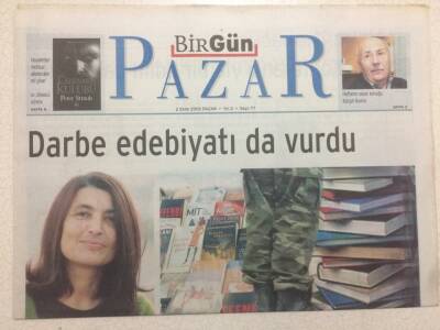 BirGün Gazetesi Pazar Eki 2 Ekim 2005 - Darbe Edebiyatı da Vurdu GZ47228 - 1