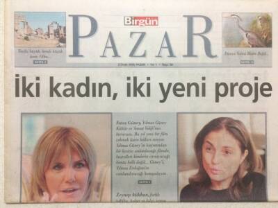 Birgün Gazetesi Pazar Eki 2 Ocak 2005 - İki Kadın İki Yeni Proje GZ32677 - 1