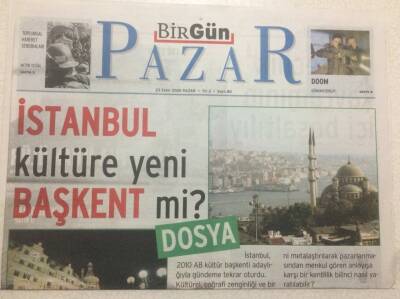 Birgün Gazetesi Pazar Eki 23 Ekim 2005 - İstanbul Kültüre Yeni Başkent mi? GZ47726 - 1
