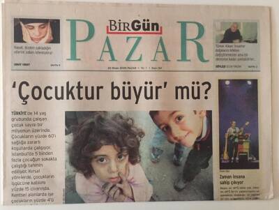 Birgün Gazetesi Pazar Eki 24 Nisan 2005 - Çocuktur Büyür Mü ? GZ28270 - 1
