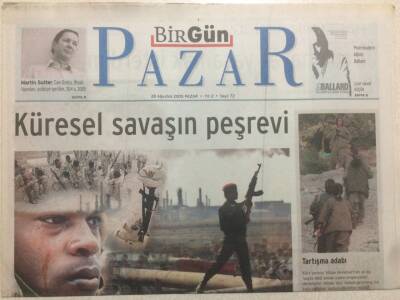 Birgün Gazetesi Pazar Eki 28 Ağustos 2005 Küresel Savaşın Peşrevi GZ38609 - 1