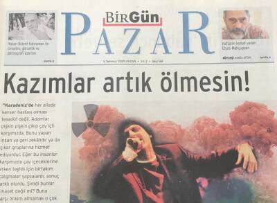 Birgün Gazetesi Pazar Eki 3 Temmuz 2005 - Sivasta Hepimiz Yaktık Ve Yakıldık-Denizin Çocukları Bir Bir Ölüyor Çernobil GZ36390 - 1