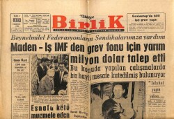 Birlik Gazetesi 10 Temmuz 1962 - Şeftali Standardı Çalışması GZ64988 - 1