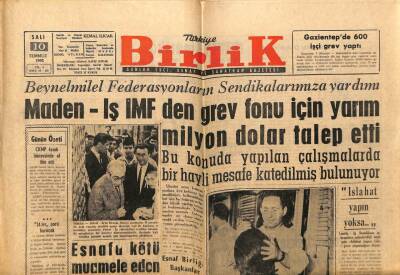 Birlik Gazetesi 10 Temmuz 1962 - Şeftali Standardı Çalışması GZ64988 - 1