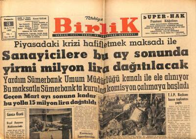 Birlik Gazetesi 3 Mayıs 1962 - Kemal Türkler Almanyaya Gitti GZ71106 - 1