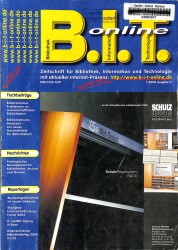 B.I.T. Online Dergisi - Zeitschrift Für Bibliothek , Information Und Technologie Mit Aktueller Internet-Prasenz NDR77434 - Gökçekoleksiyon