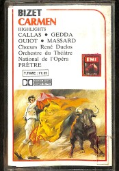 Bizet Carmen Highlights Kaset (İkinci El Kaset) KST29764 - Gökçekoleksiyon
