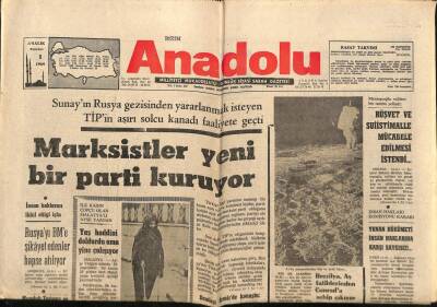 Bizim Anadolu Gazetesi 1 Aralık 1969 - Afrika Ve Arab Ülkelerine İhracatımız Yüzde 50 Arttı GZ90127 - 1