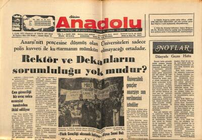 Bizim Anadolu Gazetesi 1 Aralık 1975 - Konyada Linyit Yatakları Bulundu GZ90119 - 1