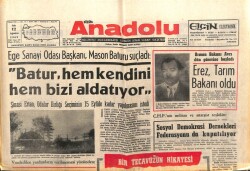 Bizim Anadolu Gazetesi 12 Ağustos 1969 - Mesut Erez Tarım Bakanı Oldu GZ103339 - 1