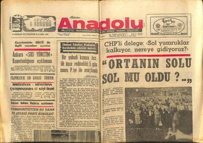 Bizim Anadolu Gazetesi 12 Haziran 1972 - 12 Mart Öncesi Muhalefet Şimdi Kılık Değiştirmiştir.. GZ83829 - 1