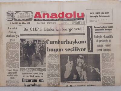 Bizim Anadolu Gazetesi - 13 Mart 1973 - Altı Avrupa Ülkesinin Parası Dalgalanıyor GZ111803 - 1