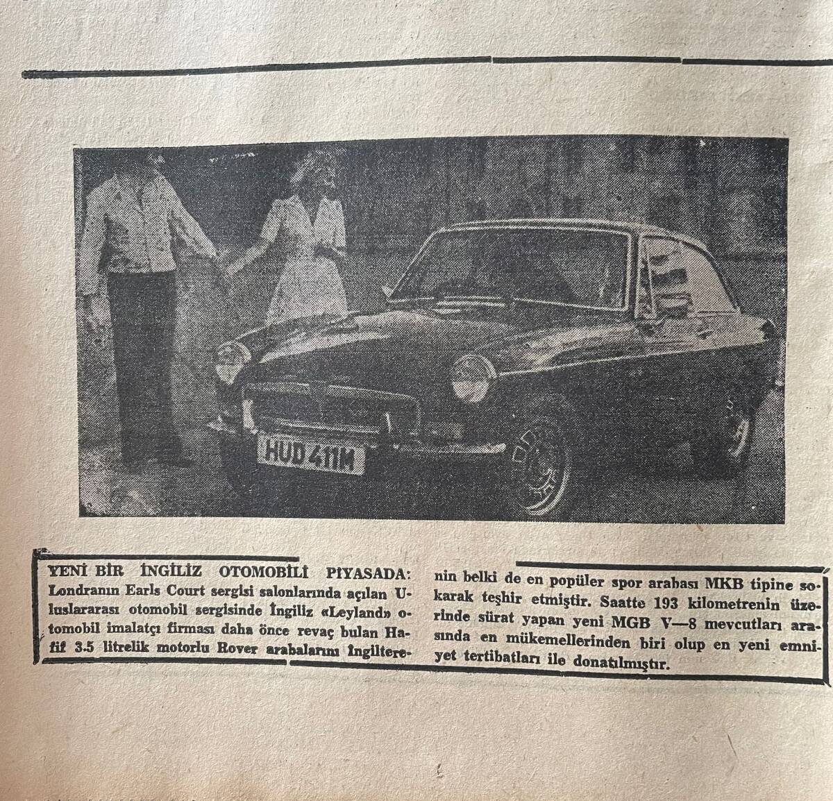 Bizim Anadolu Gazetesi 15 Kasım 1973 - Apollon Darbe Planı Hazırladı -Yeni Bir İngiliz Arabası Piyasada GZ141002 - 2