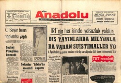 Bizim Anadolu Gazetesi 16 Haziran 1969 - Celal Bayar Basın Toplantısı Yaptı GZ103354 - 2