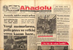 Bizim Anadolu Gazetesi 16 Şubat 1972 - Vergi Memurlarına Polis Görev Ve Yetkisi Veren Kanun Hazır GZ103329 - 2