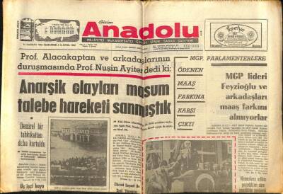 Bizim Anadolu Gazetesi 17 Haziran 1972 - DP Ağrı İl Teşkilatı Kuruldu GZ83831 - 1